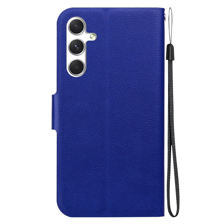 For Samsung Galaxy S25 5G Ultra-thin Voltage Magnetic Buckle Leather Phone Case(Blue)