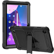 For Lenovo Tab M10 3rd Gen / TB328 Silicone Hybrid PC Tablet Case with Holder(Black) - Lenovo by PMC TechLife | Online Shopping South Africa | PMC TechLife | Buy Now Pay Later Mobicred