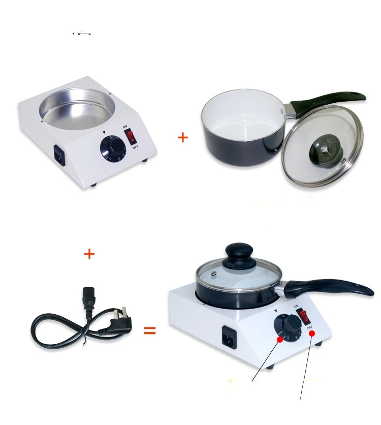 Chocolate Melting Machine With Adjustable Thermostat Melting Wax Machine, Size:29x22x19cm(US Plug)
