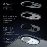 For iPhone 16e Armor MagSafe Precise Hole PC Hybrid TPU Phone Case(Frosted Black)