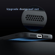 For iPhone 16e Armor MagSafe Precise Hole PC Hybrid TPU Phone Case(Frosted Black)