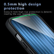 For iPhone 16e Armor MagSafe Precise Hole PC Hybrid TPU Phone Case(Frosted Black)