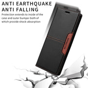 For iPhone 16 Plus GQUTROBE G01 RFID Anti-theft Leather Phone Case(Black)