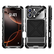 For iPhone 16 Pro Max R-JUST Life Water-resistant Dustproof Shockproof Phone Case(Black)