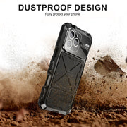 For iPhone 16 Pro Max R-JUST Life Water-resistant Dustproof Shockproof Phone Case(Black)