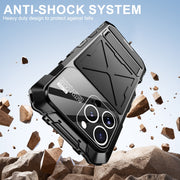 For iPhone 16 Pro Max R-JUST Life Water-resistant Dustproof Shockproof Phone Case(Black)