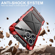 For iPhone 16 Pro Max R-JUST Life Water-resistant Dustproof Shockproof Phone Case(Red)