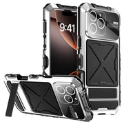 For iPhone 16 Pro Max R-JUST Life Water-resistant Dustproof Shockproof Phone Case(Silver)