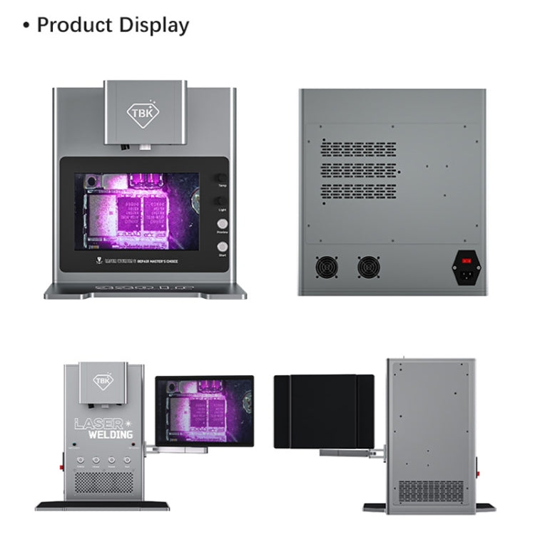 TBK 2203 Smart Infrared Laser Thermostatic Welding Machine with HD Camera, Plug:AU Plug(Built-in LCD)