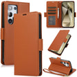 For Samsung Galaxy S25 Ultra 5G Side Buckle RFID Anti-theft Leather Phone Case(Brown) - Galaxy S25 Ultra 5G Cases by PMC TechLife | Online Shopping South Africa | PMC TechLife | Buy Now Pay Later Mobicred