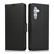 For Samsung Galaxy S25 / S24 5G Side Buckle RFID Anti-theft Leather Phone Case(Black)