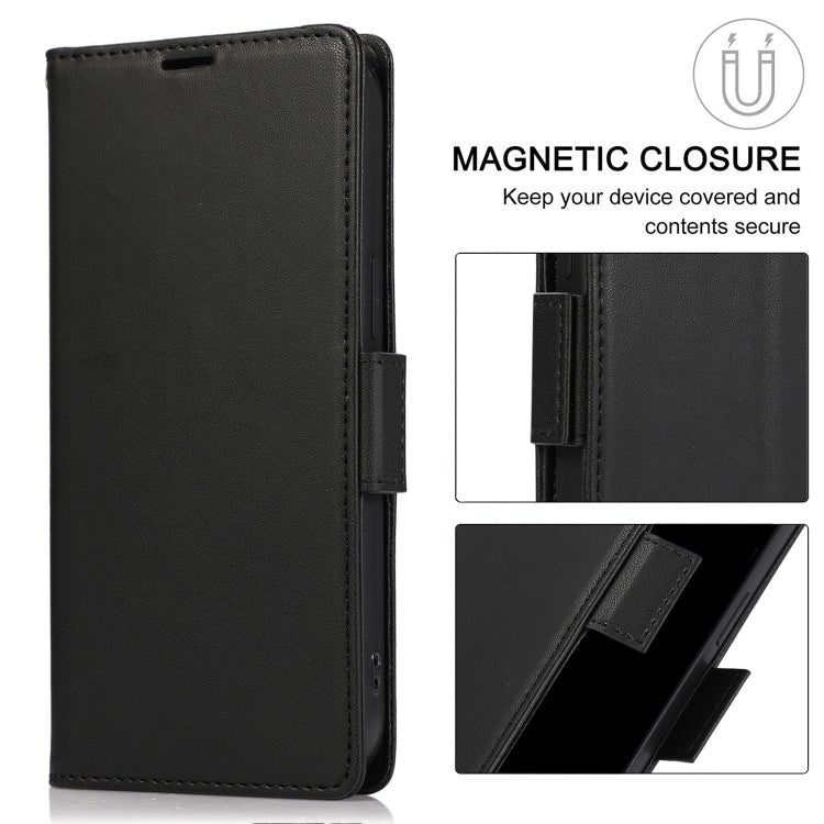 For Samsung Galaxy S25 / S24 5G Side Buckle RFID Anti-theft Leather Phone Case(Black)