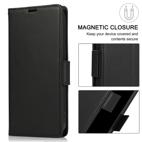 For Samsung Galaxy S25 / S24 5G Side Buckle RFID Anti-theft Leather Phone Case(Black)