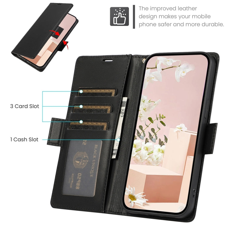 For Samsung Galaxy S25 / S24 5G Side Buckle RFID Anti-theft Leather Phone Case(Black)