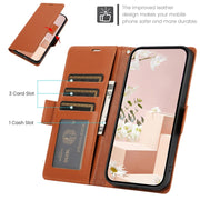 For Samsung Galaxy S25 / S24 5G Side Buckle RFID Anti-theft Leather Phone Case(Brown)