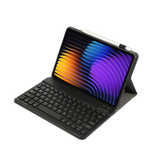 For Xiaomi Pad 7 / 7 Pro 11.2 inch A0N13 Ultra-thin Detachable Bluetooth Keyboard Leather Tablet Case(Black)