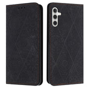 For Samsung Galaxy S25+ 5G Ethnic Embossed Adsorption Leather Phone Case(Black)