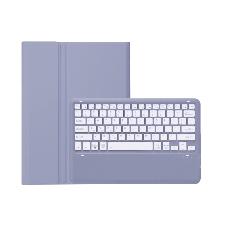 For Xiaomi Pad 6 Max 14 A0N8 Ultra-thin Detachable Bluetooth Keyboard Leather Tablet Case(Lavender White)