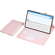 For Xiaomi Pad 6 Max 14 A0N8-A Ultra-thin Detachable Bluetooth Keyboard Leather Tablet Case with Touchpad(Pink White)
