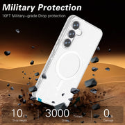 For Samsung Galaxy S25+ 5G Terminator MagSafe Magnetic Phone Case(Glitter White)