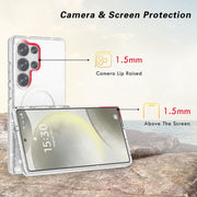 For Samsung Galaxy S25 Ultra 5G Terminator MagSafe Magnetic Phone Case(Glitter White)