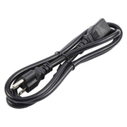 US Plug Computer PC Power Cord 3 Pin Cable, Length:3m(Black)