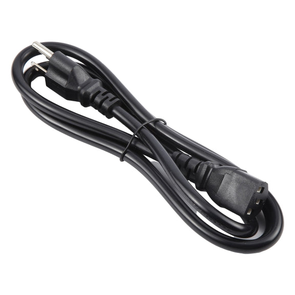 US Plug Computer PC Power Cord 3 Pin Cable, Length:5m(Black)