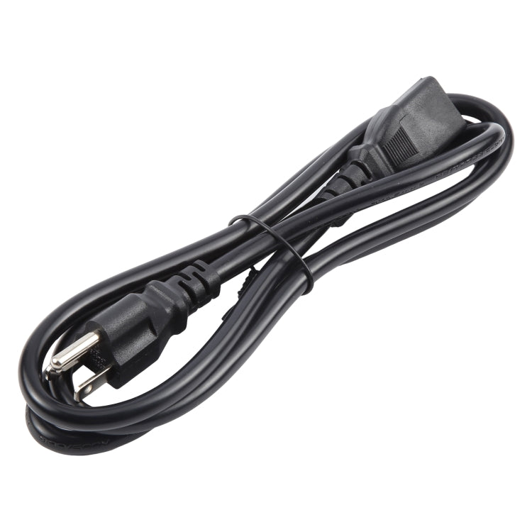 US Plug Computer PC Power Cord 3 Pin Cable, Length:5m(Black)