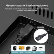 EU Plug Computer PC Power Cord 3 Pin Cable, Length:3m(Black)
