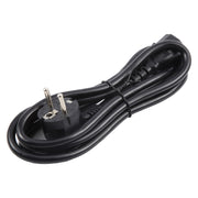 EU Plug Computer PC Power Cord 3 Pin Cable, Length:5m(Black)