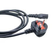 Big UK Plug Computer PC Power Cord 3 Pin Cable, Length:5m(Black)