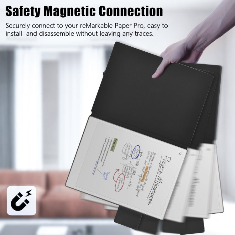 For reMarkable Paper Pro 2024 11.8 inch Imitation Original Smart Leather Tablet Case(Black)