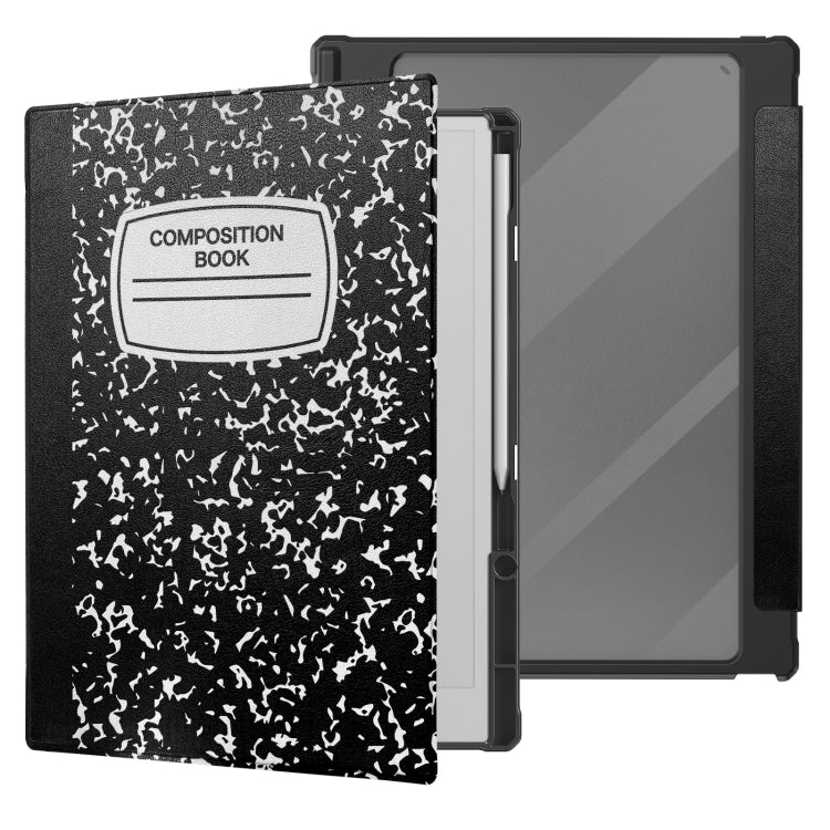 For reMarkable Paper Pro 2024 11.8 inch Acrylic PU Smart Leather Tablet Case(Black White)