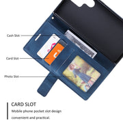 For Samsung Galaxy S25 Ultra 5G Skin Feel Splicing Leather Phone Case(Blue)