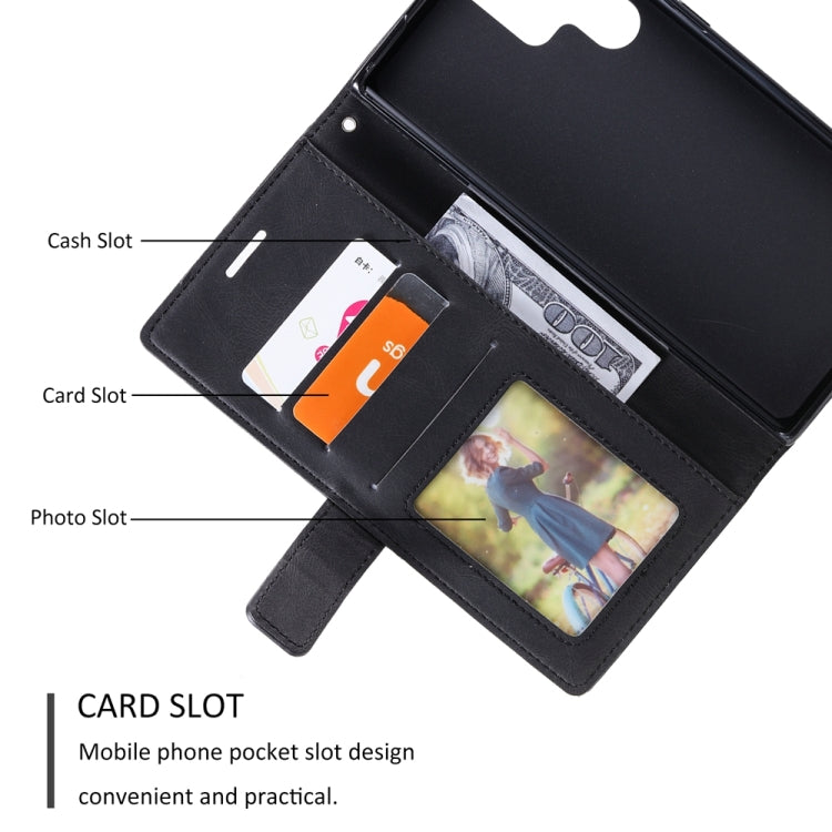 For Samsung Galaxy S25 Ultra 5G Skin Feel Splicing Leather Phone Case(Black)