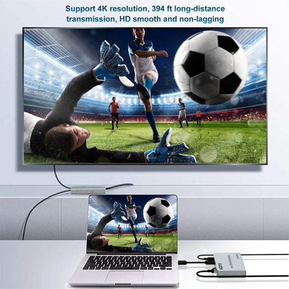 120m HDMI USB KVM 4K Network Extender, Plug:US Plug