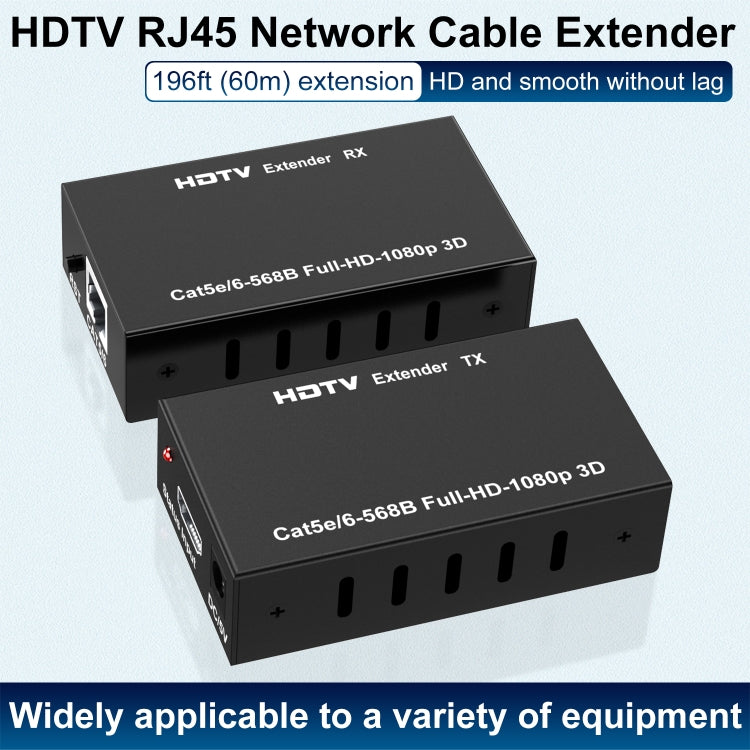 60m HDTV RJ45 Network Cable Extender, Plug:EU Plug