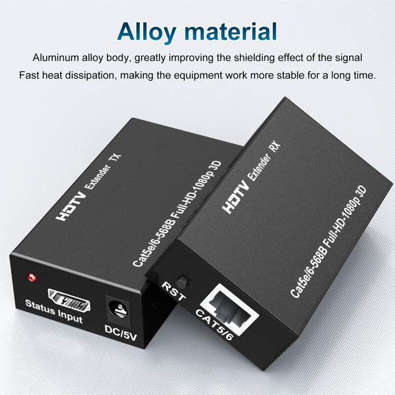 60m HDTV RJ45 Network Cable Extender, Plug:UK Plug
