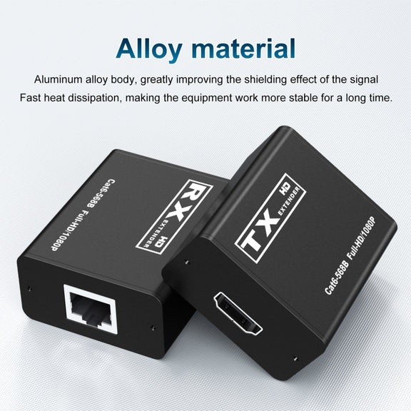 30m HDTV to RJ45 Network Cable Extender