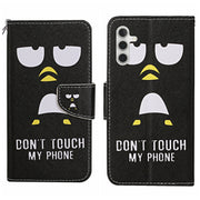 For Samsung Galaxy S25 5G Colored Drawing Pattern Leather Phone Case(Penguin)