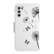 For Samsung Galaxy S25 5G Colored Drawing Pattern Leather Phone Case(Dandelion)