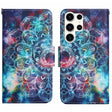 For Samsung Galaxy S25 Ultra 5G Colored Drawing Pattern Leather Phone Case(Star Mandala) - Galaxy S25 Ultra 5G Cases by PMC Jewellery | Online Shopping South Africa | PMC Jewellery | Buy Now Pay Later Mobicred