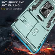 For Samsung Galaxy S25 Ultra 5G Armor PC Hybrid TPU Camera Shield Phone Case(Alpine Green)