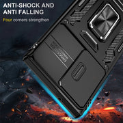 For Samsung Galaxy S25 Ultra 5G Armor PC Hybrid TPU Camera Shield Phone Case(Black)