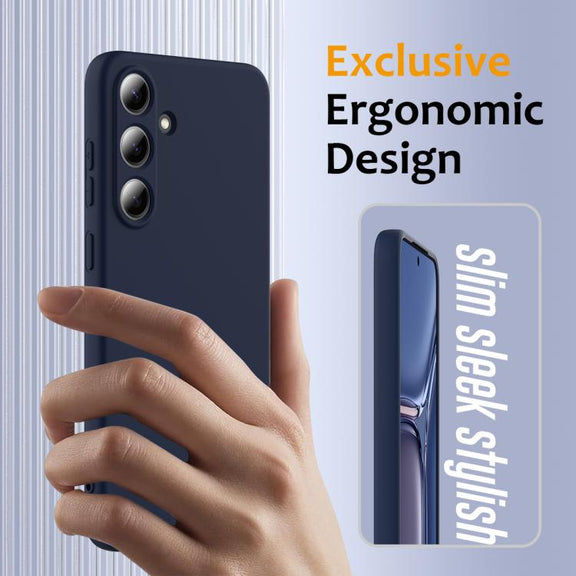 For Samsung Galaxy S25+ 5G Shockproof Silicone Magsafe Phone Case(Navy Blue)