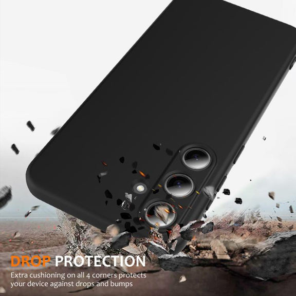 For Samsung Galaxy S25+ 5G Shockproof Silicone Magsafe Phone Case(Black)
