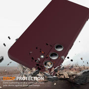 For Samsung Galaxy S25+ 5G Shockproof Silicone Magsafe Phone Case(Plum Color)