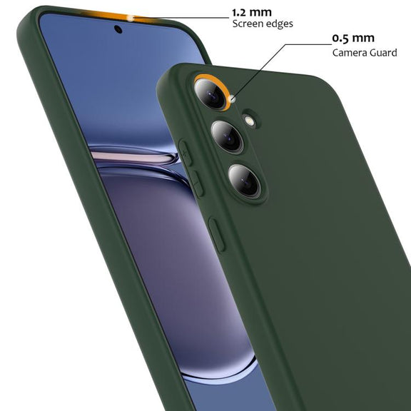 For Samsung Galaxy S25+ 5G Shockproof Silicone Magsafe Phone Case(Dark Green)