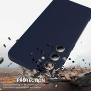 For Samsung Galaxy S25 5G Shockproof Silicone Magsafe Phone Case(Navy Blue)
