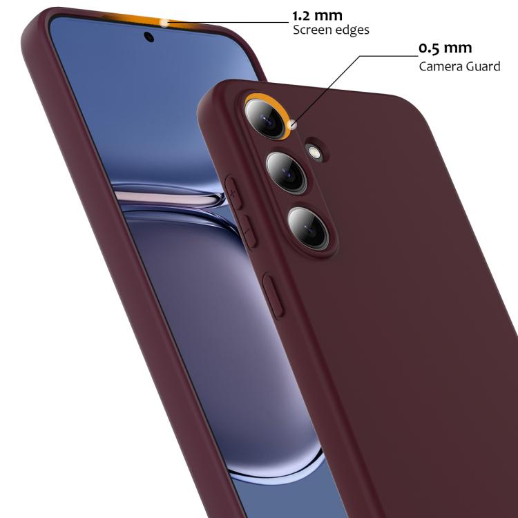 For Samsung Galaxy S25 5G Shockproof Silicone Magsafe Phone Case(Plum Color)